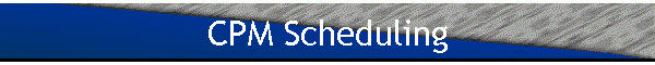 CPM Scheduling